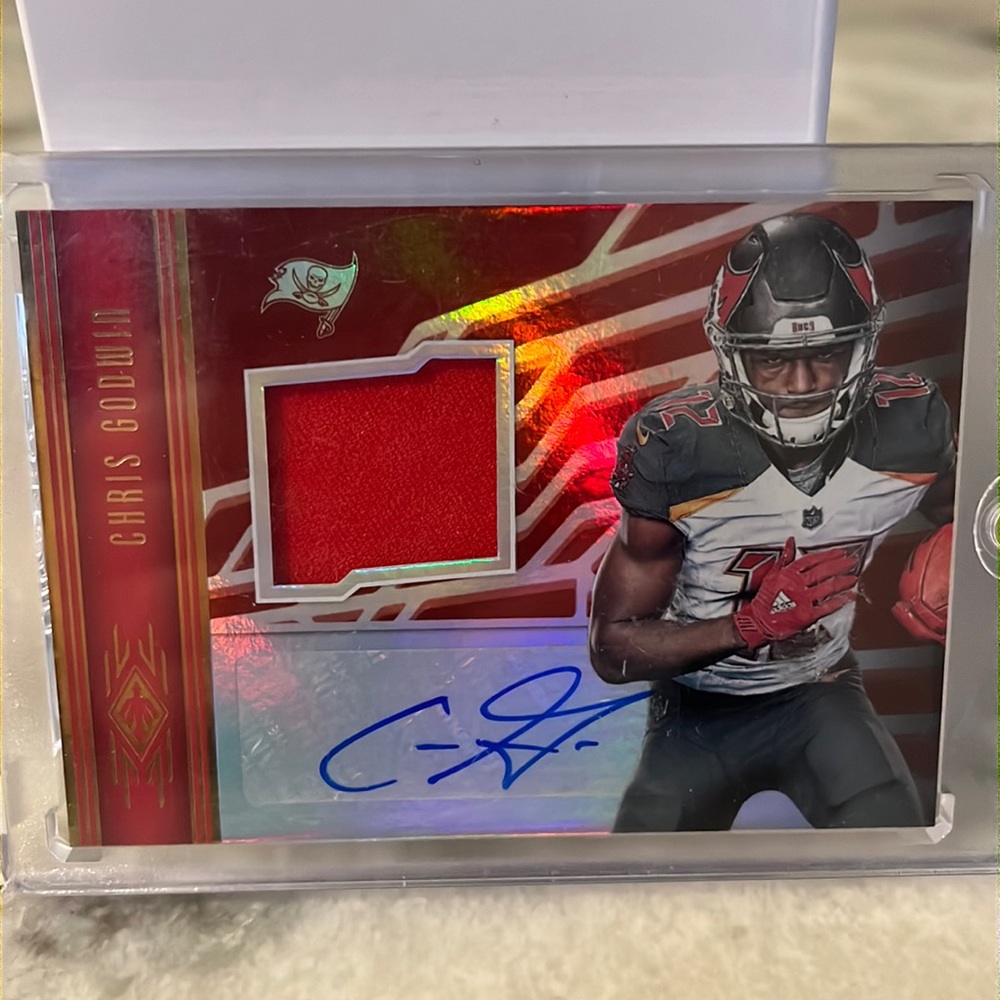 Chris Godwin, rookie card, patch, signature, numbered,